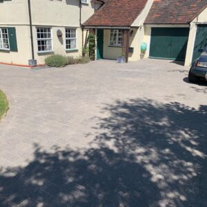 New brick driveway